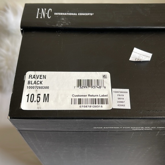 INC International Concepts Men’s RAVEN Black/ Red Multi Sneakers Size 10.5M. NEW - Picture 7 of 7